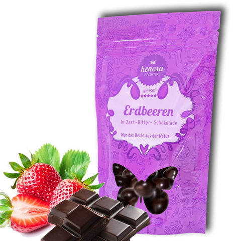 Erdbeeren in Zartbitterschokolade