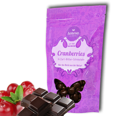 Cranberries in Zartbitterschokolade