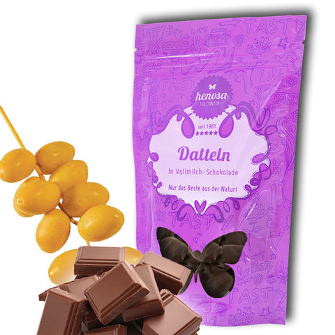 Datteln in Vollmilchschokolade