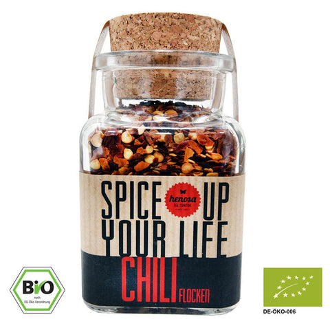 Bio Chili Flocken im Korkenglas