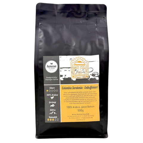 Kaffeebohnen Colombia Seratonia – Entkoffeiniert