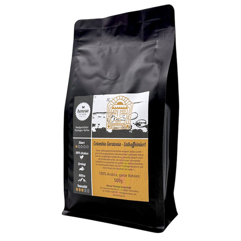 Kaffeebohnen Colombia Seratonia – Entkoffeiniert