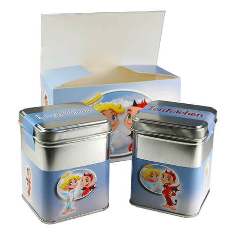 Geschenkbox 'Engelchen & Teufelchen' Früchtetee