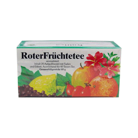 Roter Früchtetee