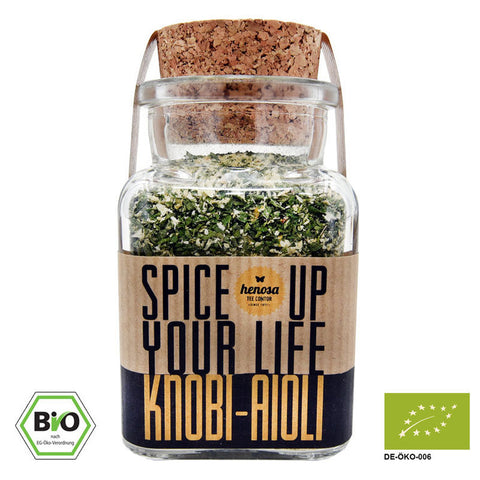 Bio Knobi-Aioli im Korkenglas
