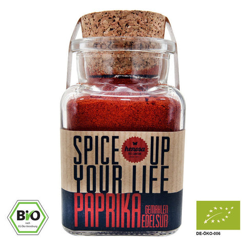 Bio Paprika im Korkenglas
