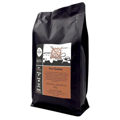 Kaffeebohnen Peru Tunkina