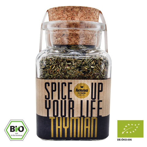 Bio Thymian im Korkenglas