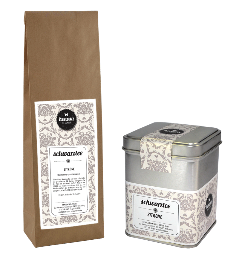 Schwarztee Zitrone